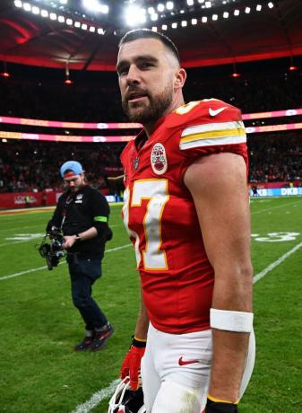 travis kelce selama pertandingannya