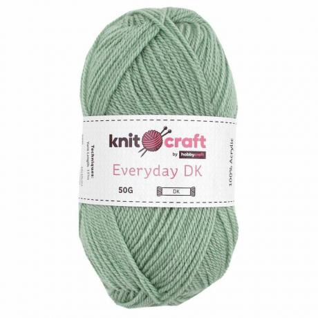 Benang DK Sehari-hari Knitcraft Mint Green 50g