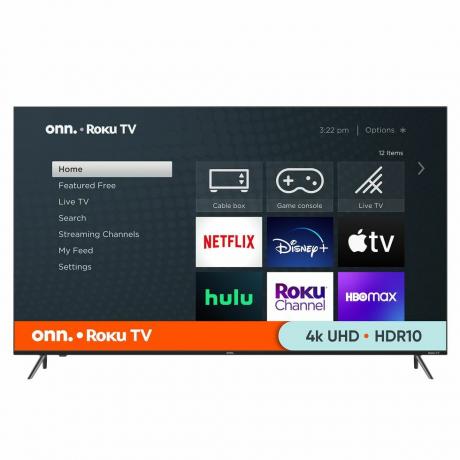 75” Kelas 4K UHD LED Frameless Roku Smart TV 