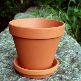 Pot Tanaman Terracotta Dengan Piring, bungkus 10