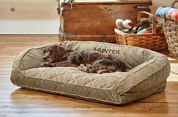 Tempat Tidur Anjing Guling Orvis ComfortFill-Eco™