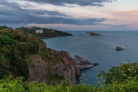 Daddyhole Cove, Torquay, Torbay, Inggris