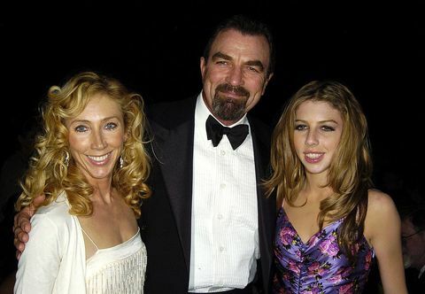 Tom Selleck, Jillie Mack, dan putri mereka Hannah Selleck pada tahun 2004