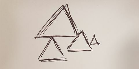 segitiga doodle