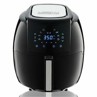 Black GoWISE USA 5.5 Liter 8-in-1 Electric Air Fryer (Nomor komponen: GW22731)