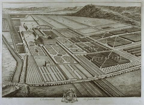 Kebun-kebun di Chatsworth c.1699