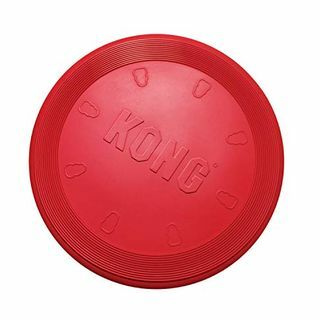 KONG - Flyer - Durable Rubber Flying Disc Dog Toy - Untuk Anjing Besar