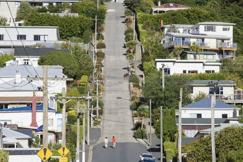 Baldwin Street Selandia Baru - Steepest Street In the World