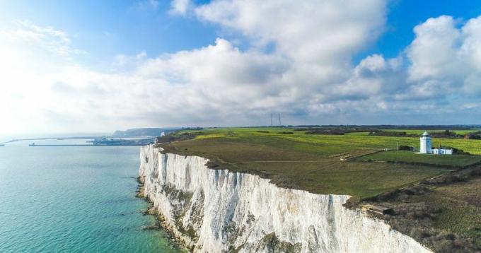 tebing putih dover, kent, inggris