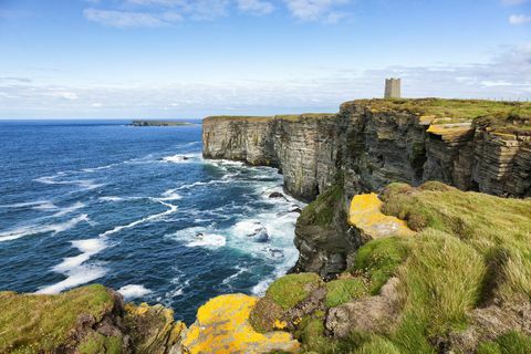 Tebing Laut di Marwick Head, Orkney