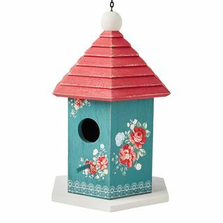 Sang Perintis Wanita Vintage Floral Wood Birdhouse