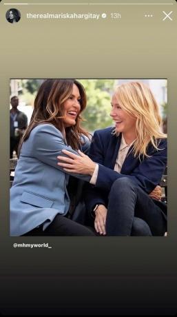 'law and order svu' pemeran mariska hargitay memposting foto instagram yang bereaksi terhadap kepergian kelli giddish