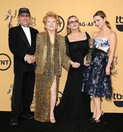 Todd Fisher, Debbie Reynolds, Carrie Fisher, dan putri Carrie, Billie Lourd