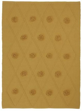 Karpet Tenun Tangan Argos Home Pom Pom - 120x160cm - Mustard