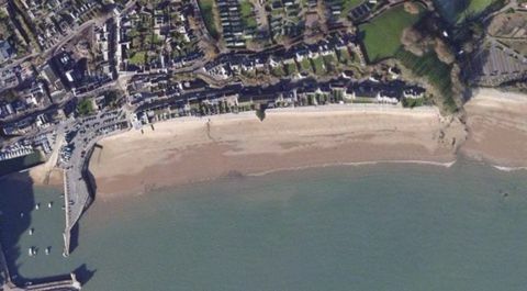 Pantai Saundersfoot - Pembrokeshire - aerial