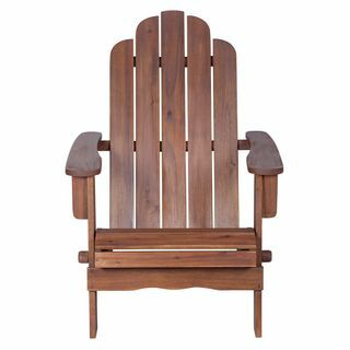 Kursi Adirondack Kayu Coklat Tua