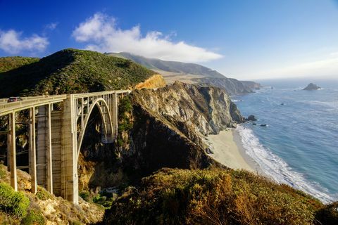 bixby creek bridge di big sur, california