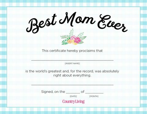 sertifikat ibu terbaik yang pernah ada
