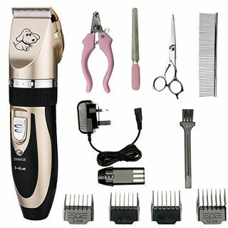 Listrik Pet Grooming Gunting, I-live Rechargeable Cordless Pet Bulu Grooming Pemangkas Kit set, Kebisingan Rendah Getaran Rendah, Profesional Pet Dog and Cats Grooming Trimmer Kit