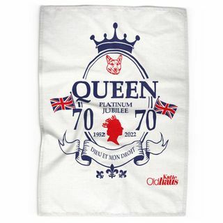 Handuk Teh Queen's Platinum Jubilee