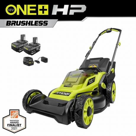 16 masuk. ONE+ HP 18-Volt Lithium-Ion Cordless Battery Walk Behind Push Lawn Mower