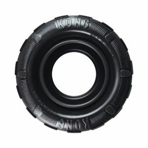 Kong Tires Dog Toy Hitam Kecil Sedang