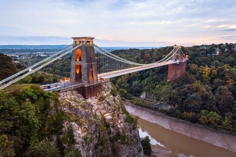 jembatan gantung clifton, ngarai avon, bristol