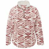 Anggota Mark Ladies 'Burgundy Sherpa Pullover