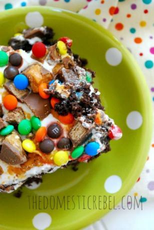 candy bar poke cake