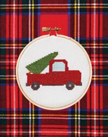 kerajinan cross stitch natal