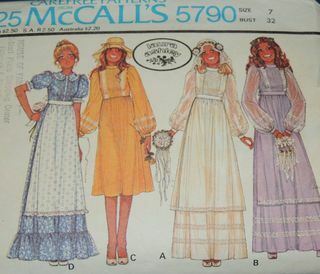  Laura Ashley Misses dan Junior Petite Bride and Bridesmaid Dress Pattern, McCalls 