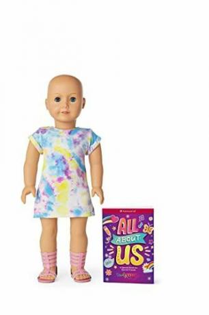 Doll 105 dengan Mata Biru Muda dan Tanpa Rambut