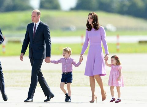 Pangeran William, Pangeran George, Duchess of Cambridge dan Princess Charlotte di Jerman