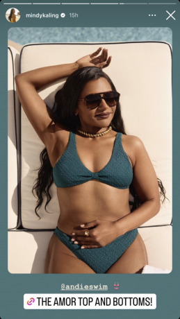 mindy kaling langka bikini foto instagram selebriti