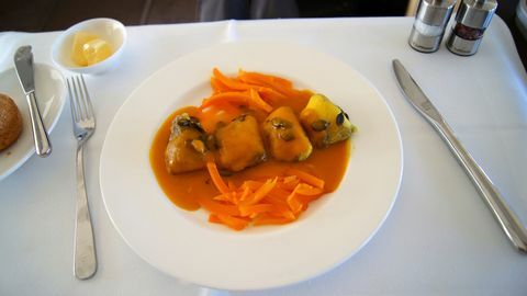 Makanan maskapai penerbangan kelas satu