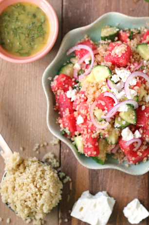 salad quinoa mentimun semangka