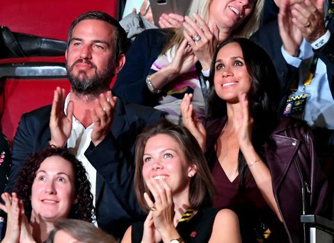 Markus Anderson dan Meghan Markle di Invictus Games 2017