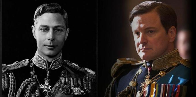pColin Firth lahir untuk memerankan Raja George VI dalam film biografi em data-redactor-tag" em" The King's Speechem, di mana ia memenangkan Oscar. pp Berbicara tentang persiapannya untuk bagian agung, dia memberi tahu em data-redactor-tag" em" a href" http: www.bbc.co.uknewsentertainment-arts-12093065" target" _blank" BBCa: " emItu tidak mudah untuk diteliti karena Keluarga Kerajaan tidak mengizinkanmu sedekat itu, jadi orang bergantung pada bahan tertulis.pp" Rekaman George VI berguna - bukan sebagai bahan untuk ditiru, tetapi karena Saya melihat sesuatu dalam kualitas pria itu. pp" Ada kemanusiaan dan kesopanan sederhana tentang dia yang saya coba fokuskan." P