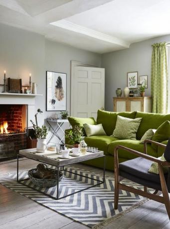 sofa ruang tamu hijau dfs keswick