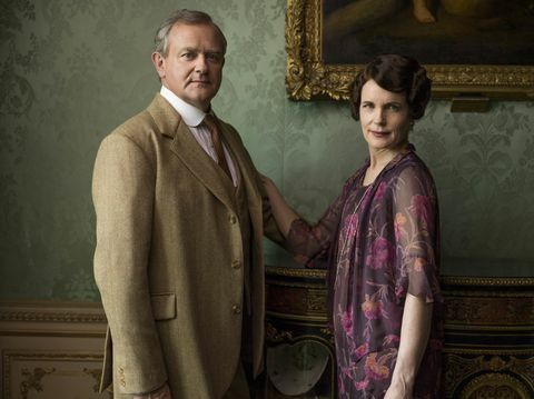 Hugh Bonneville sebagai Robert dan Elizabeth McGovern sebagai Cora di Downton Abbey S06E08