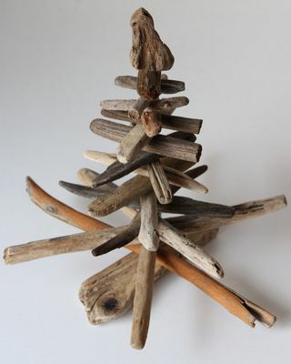 Dekorasi kayu pohon Natal kayu apung
