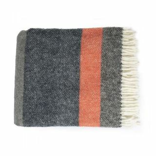 National Trust Pure New Wool Grey Stripes Rug