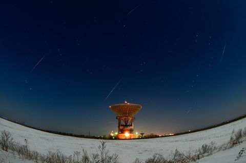 meteor shower sky night