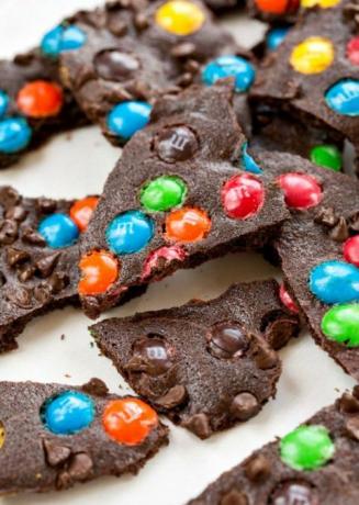 m & m brownies rapuh