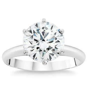 Round Brilliant 10,03 ct VS1 Clarity, I Color Diamond Platinum Solitaire Ring $ 419.999,99