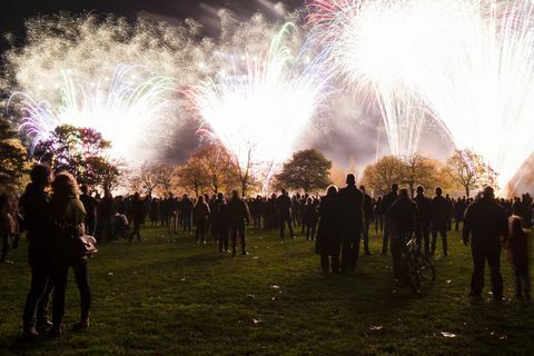 Api unggun Malam di Victoria Park