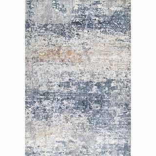 Wilde Tribal Distressed Blue 5 ft. x 8 kaki. Karpet Area