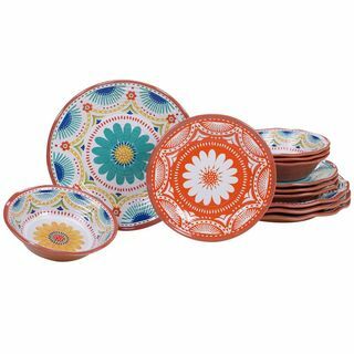 Vera Cruz 12-Piece Set Alat Makan Multicolor