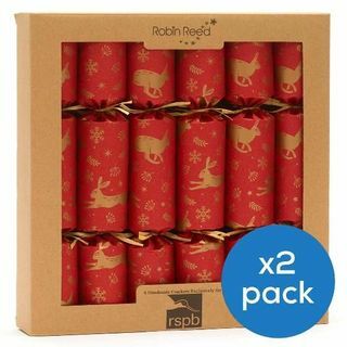 Kerupuk daur ulang merah kelinci melompat - dua kotak berisi enam