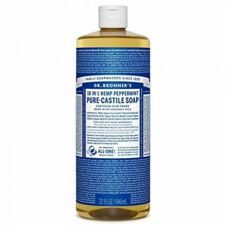 Sabun Cair Peppermint Murni Castile milik Dr. Bronner